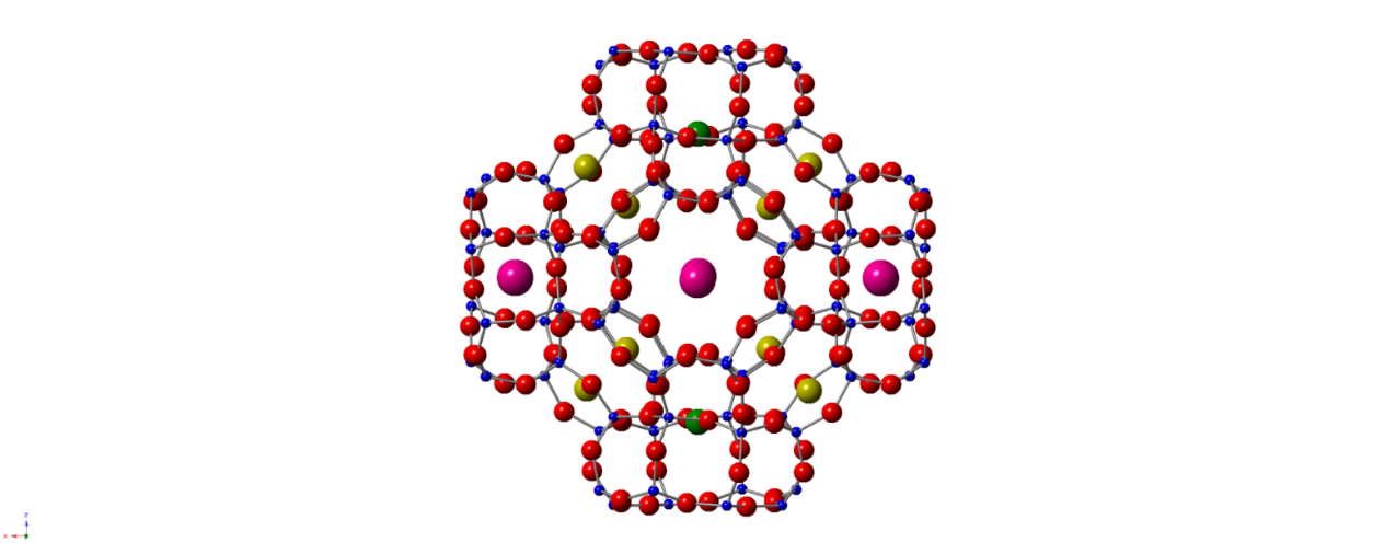  Structure of zeolite RHO