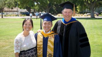 Selina Wang, Austin Phung and Mark Kurth