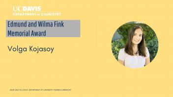 20-21 Chemistry Awards -Edmund and Wilma Fink  Memorial Award