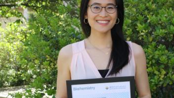 Angela Zhang (Atsumi)  - ACS Biochemistry Poster Award winner