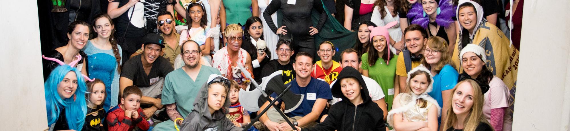 Costume runway show group photo